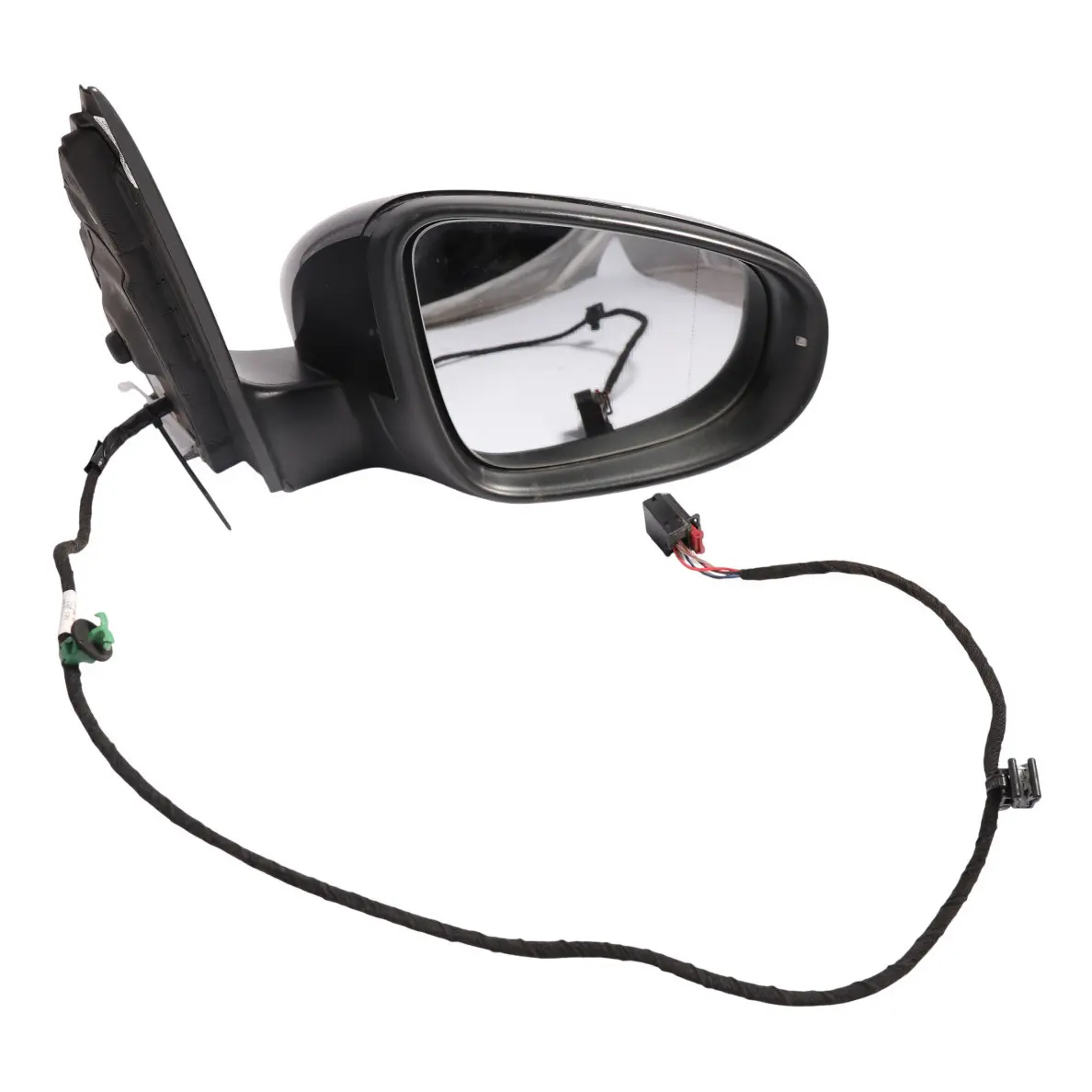 Volkswagen Golf Mk6 Door Wing Mirror Heated Electric Right O/S Black - 041