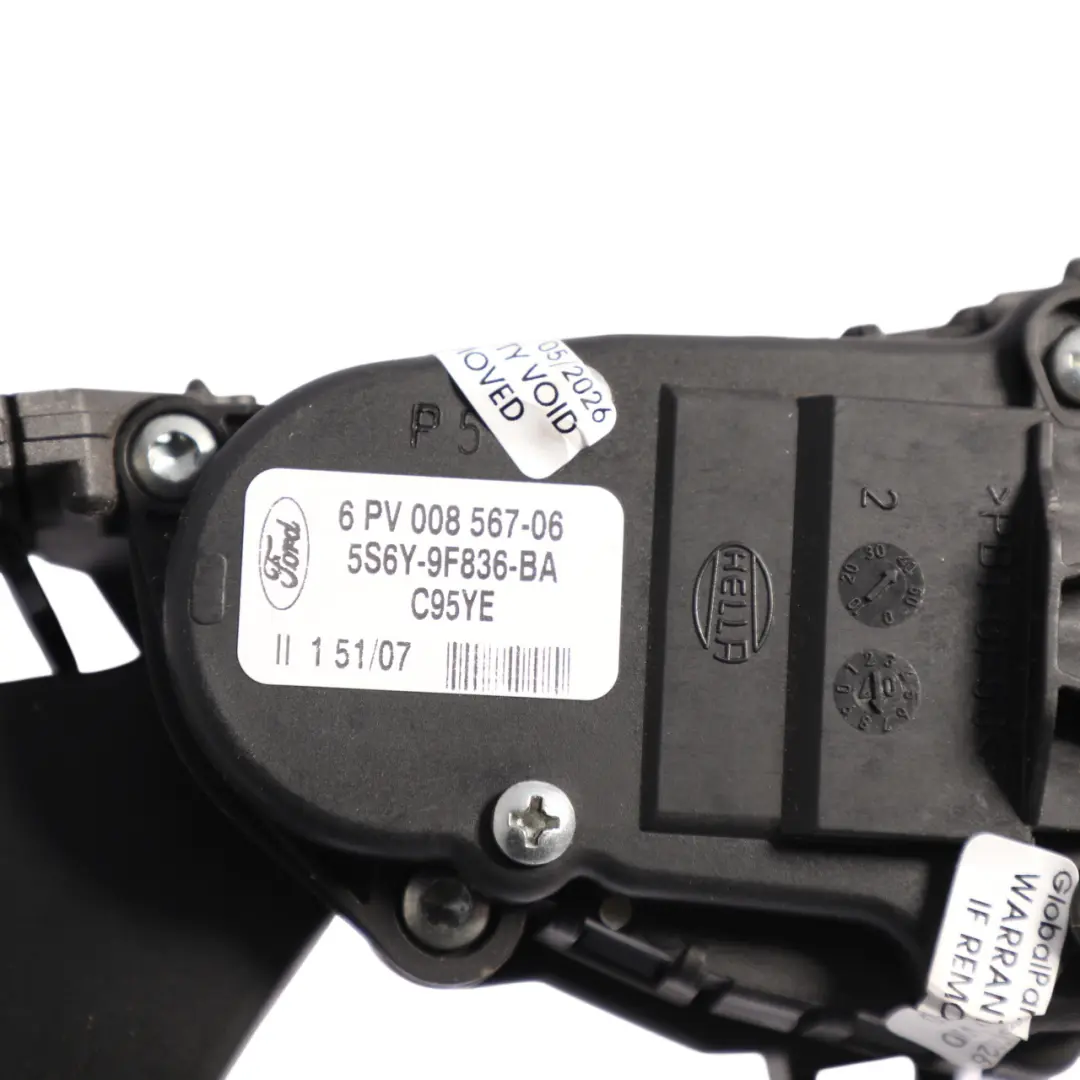 Mk5 Throttle Accelerator Gas Pedal 2.0 ST150 to Ford Fiesta with Part number 5S6Y-9F836-BA Ford Fiesta Mk5 Throttle Accelerator Gas Pedal 2.0 ST150 - SKU RHD-5S6Y-9F836-BA - Part number 5S6Y-9F836-BA