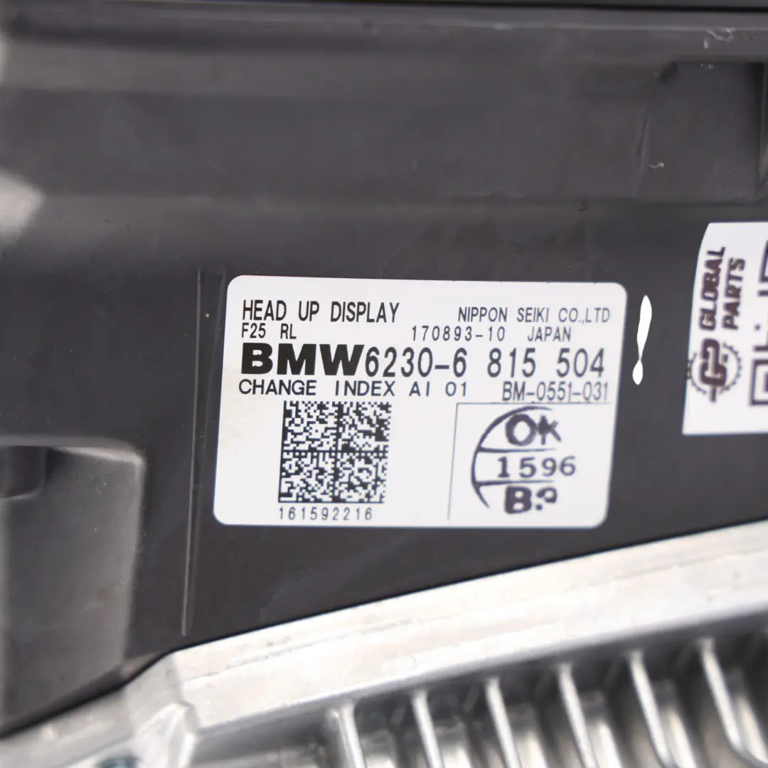 BMW X3 F25 Head Up Navigation Multimedia Screen Display Unit - SKU RHD-6815504 - Part number 6815504