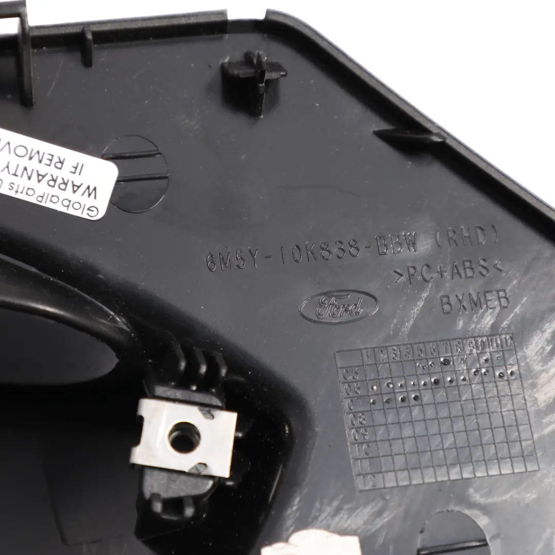 Mk2 Instrument Cluster Speedo Surround Trim Cover to Ford Focus with Part number 6M5Y-10K838-BBW Ford Focus Mk2 Instrument Cluster Speedo Surround Trim Cover - SKU RHD-6M5Y-10K838-BBW - Part number 6M5Y-10K838-BBW