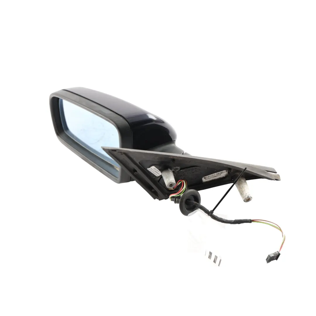 Door Wing Mirror Heated Left N/S Monacoblau Metallic - A35 to BMW E60 E61 LCI with Part number 7189571 BMW E60 E61 LCI Door Wing Mirror Heated Left N/S Monacoblau Metallic - A35 - SKU RHD-7189571-MB - Part number 7189571