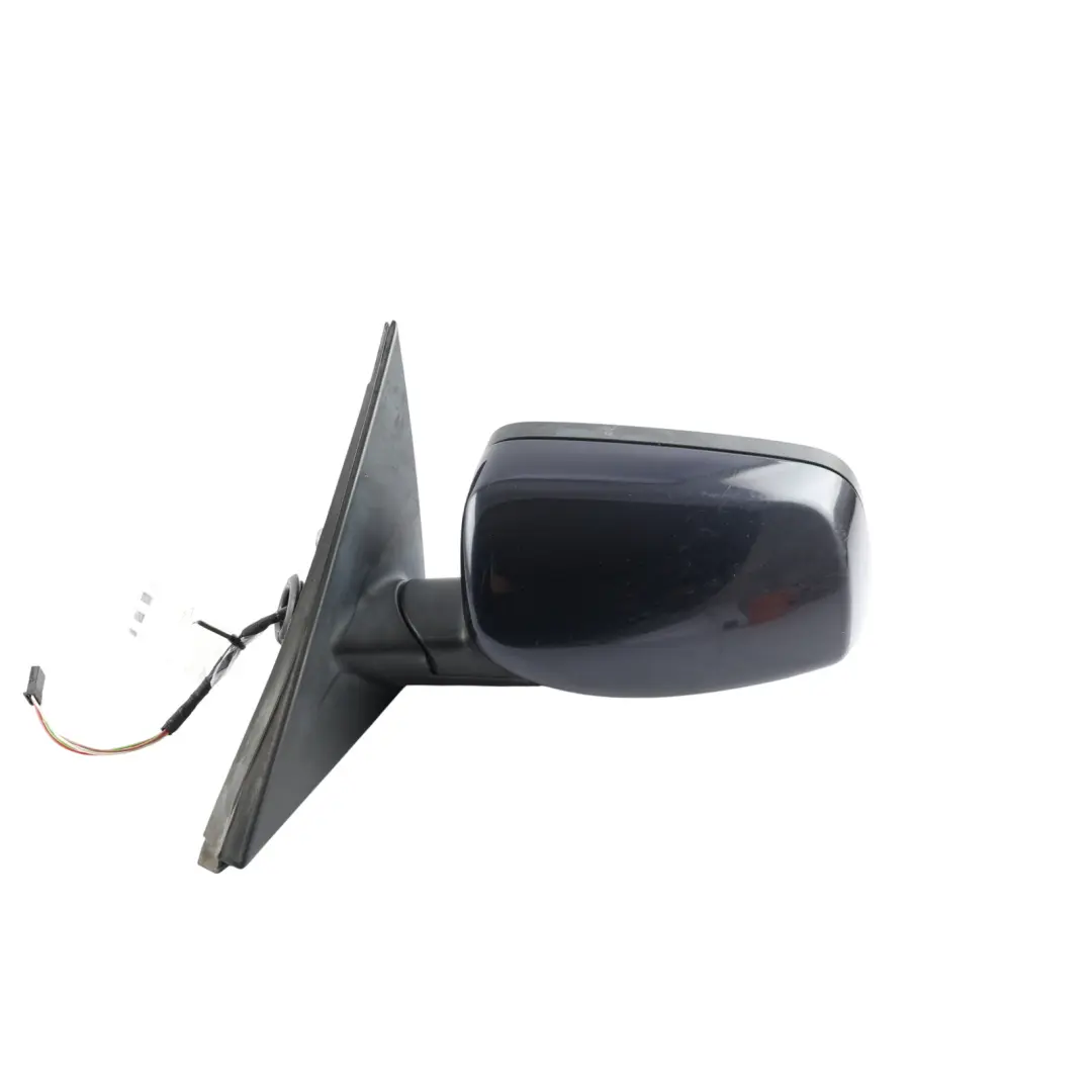 BMW E60 E61 LCI Door Wing Mirror Heated Left N/S Monacoblau Metallic - A35 - SKU RHD-7189571-MB - Part number 7189571