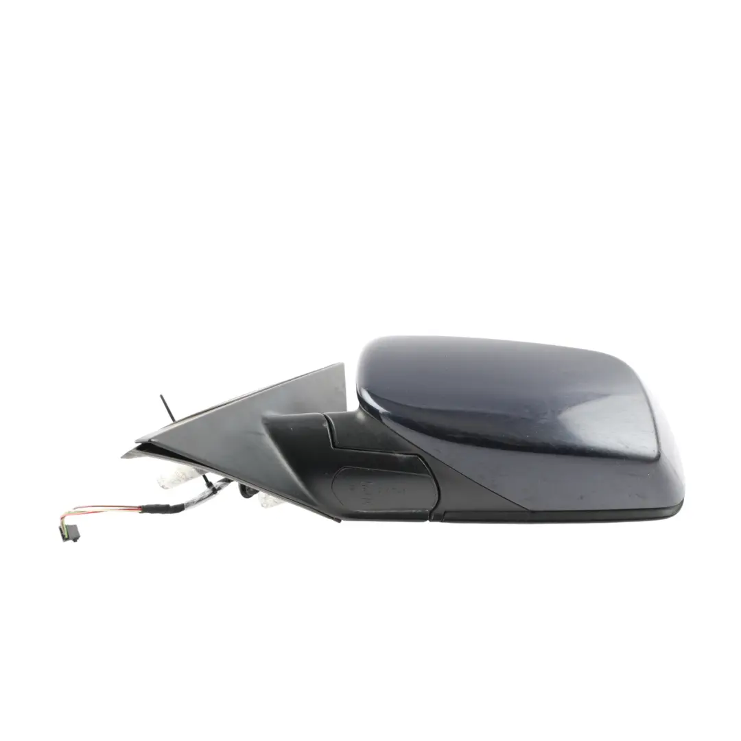 Door Wing Mirror Heated Left N/S Monacoblau Metallic - A35 to BMW E60 E61 LCI with Part number 7189571 BMW E60 E61 LCI Door Wing Mirror Heated Left N/S Monacoblau Metallic - A35 - SKU RHD-7189571-MB - Part number 7189571