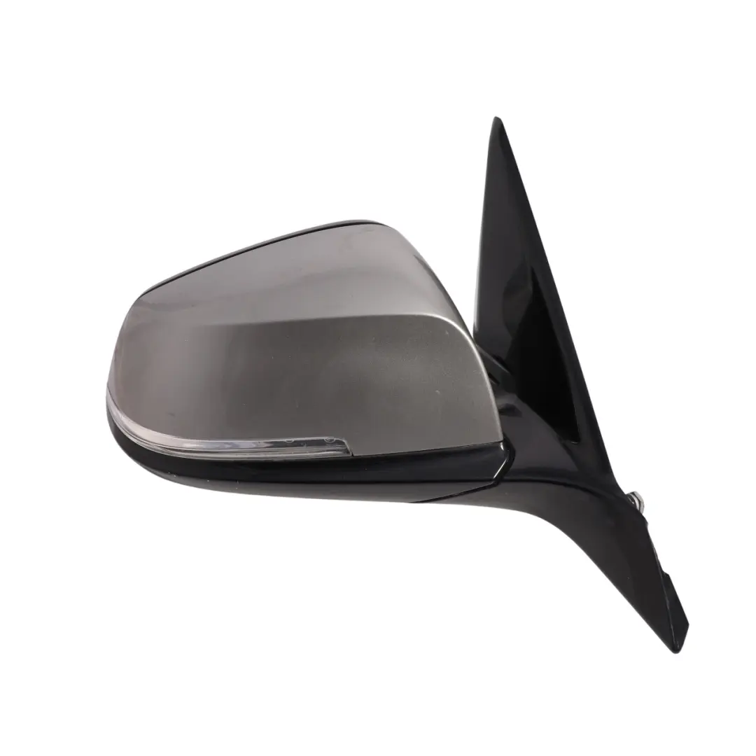 BMW F20 Door Wing Mirror Right O/S Gloss Auto Dip Ferric Grey II - B55 - SKU RHD-7242824-FGII - Part number 7242824