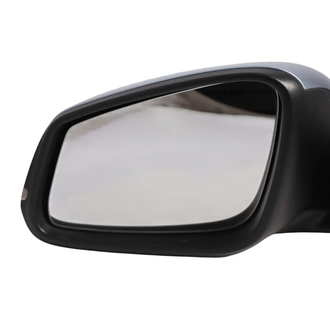 BMW F30 F31 Outer Wing Mirror Heated Left N/S 6 Pins Liquid Blue Metallic - B40 - SKU RHD-7245093-LBL - Part number 7245093