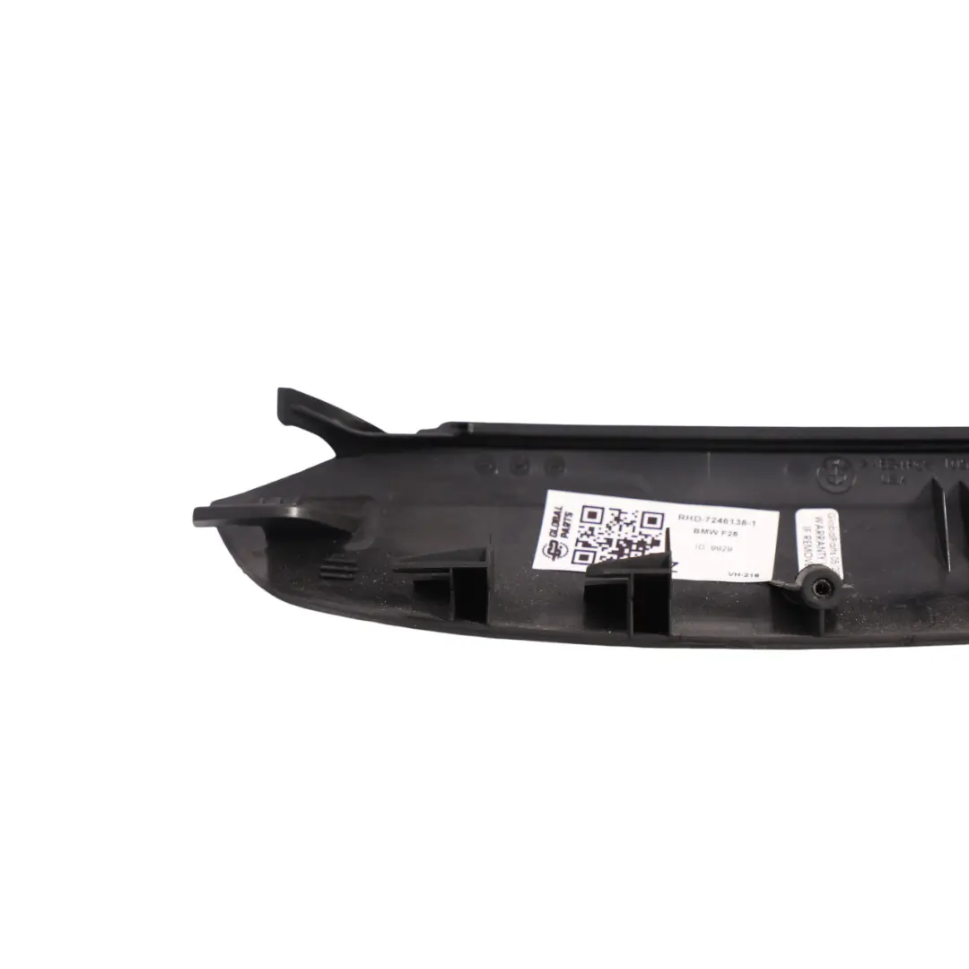 Front Door Window Lifter Switch Panel Trim Cover Black to BMW X3 F25 with Part number 7246138 BMW X3 F25 Front Door Window Lifter Switch Panel Trim Cover Black - SKU RHD-7246138-1 - Part number 7246138