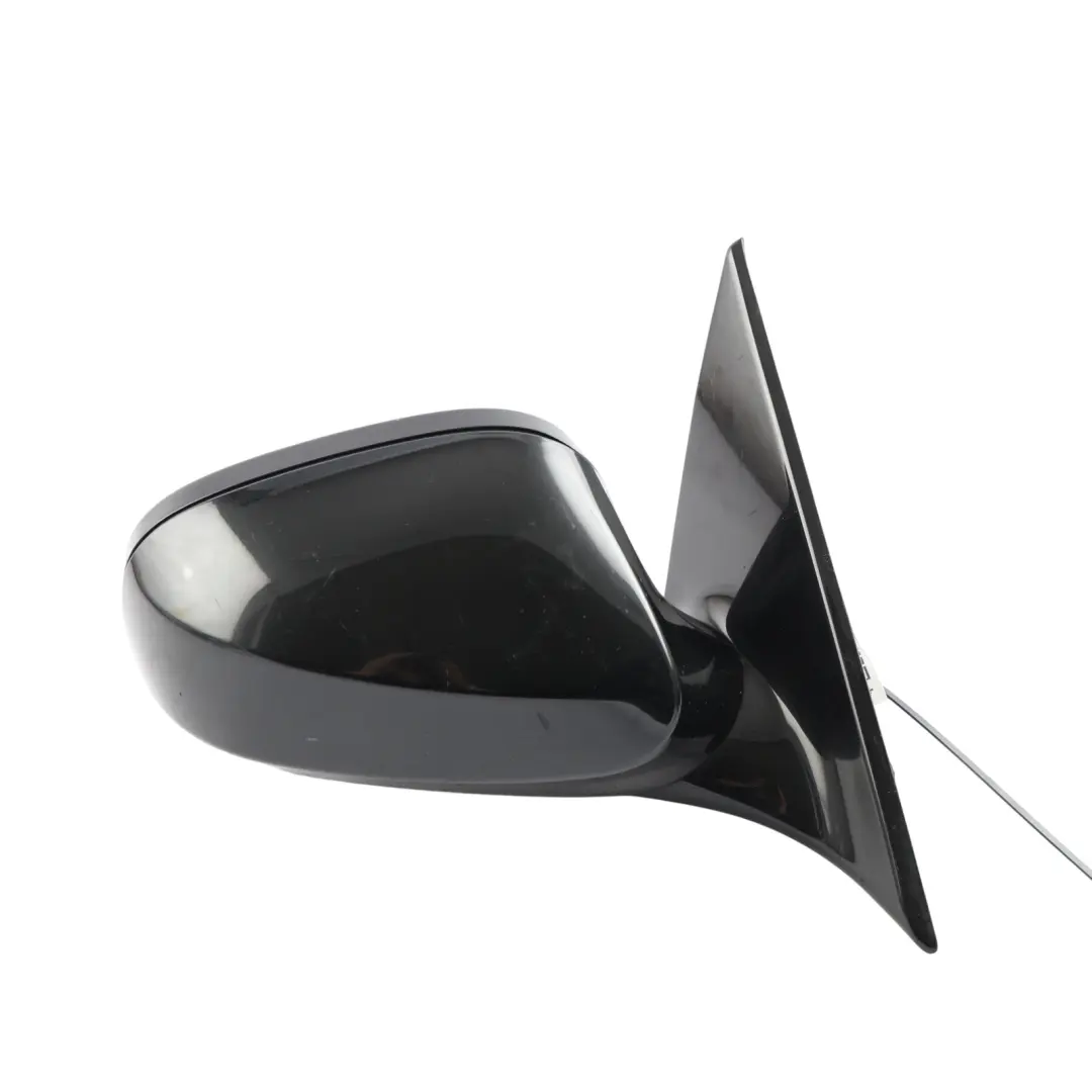 BMW E92 E93 LCI Wing Mirror Heated M Sport Gloss Right O/S Black Sapphire - 475 - SKU RHD-7268214-BS - Part number 7268214