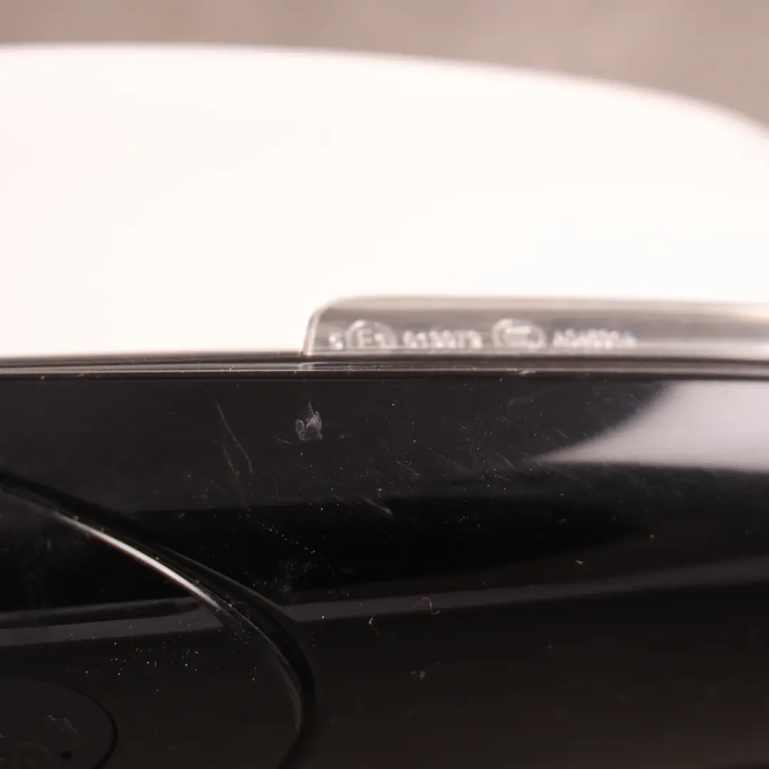 BMW 1 2 Series F21 F22 Left Wing Rear View Mirror N/S White Alpinweiss 3 - 300 - SKU RHD-7268599-AW - Part number 7268599