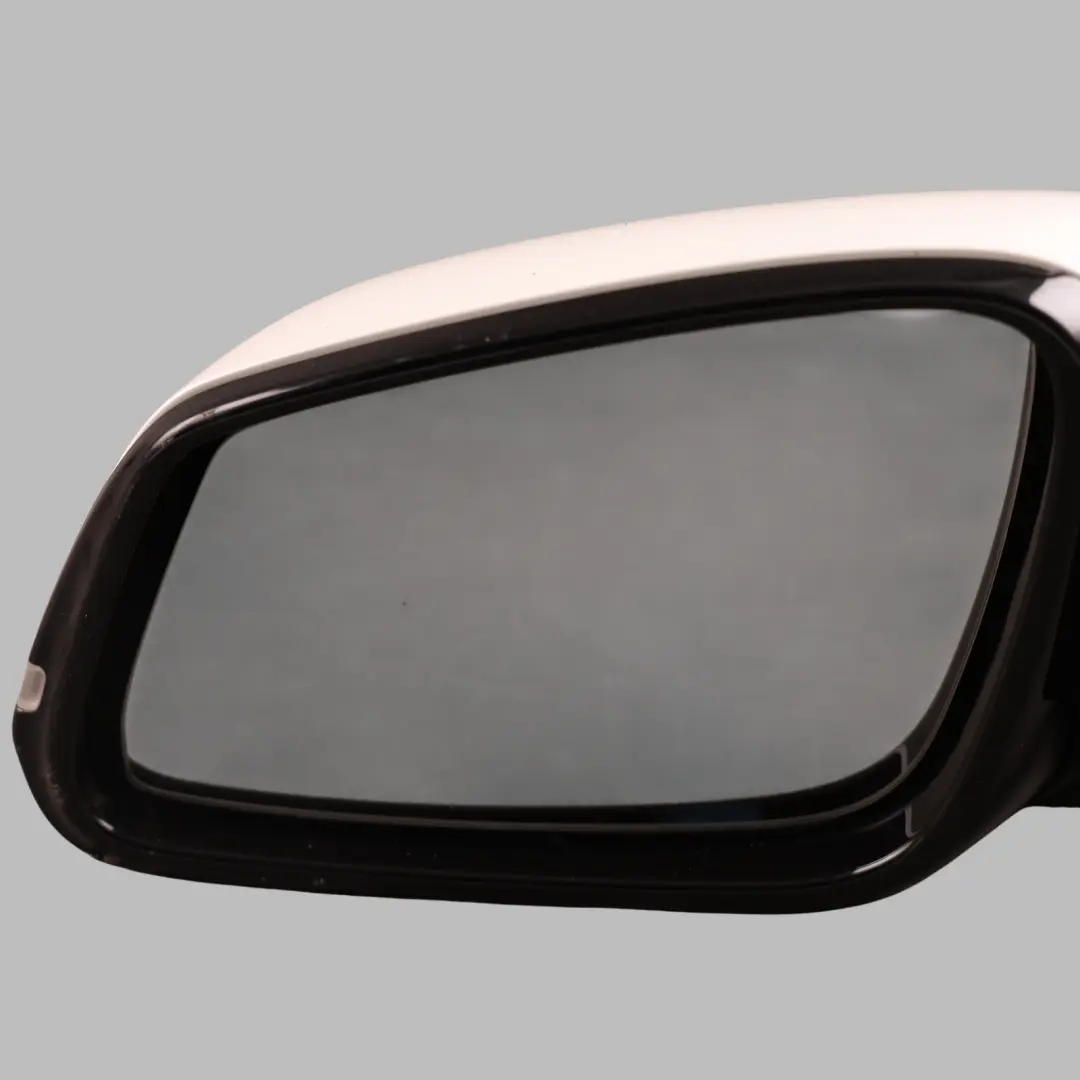 BMW 1 2 Series F21 F22 Left Wing Rear View Mirror N/S White Alpinweiss 3 - 300 - SKU RHD-7268599-AW - Part number 7268599