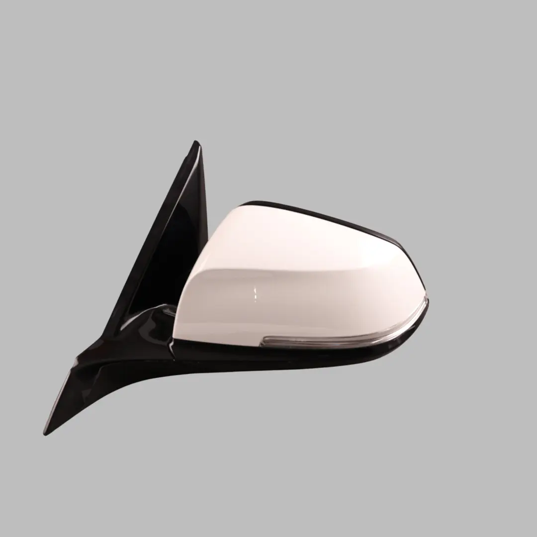 BMW 1 2 Series F21 F22 Left Wing Rear View Mirror N/S White Alpinweiss 3 - 300 - SKU RHD-7268599-AW - Part number 7268599