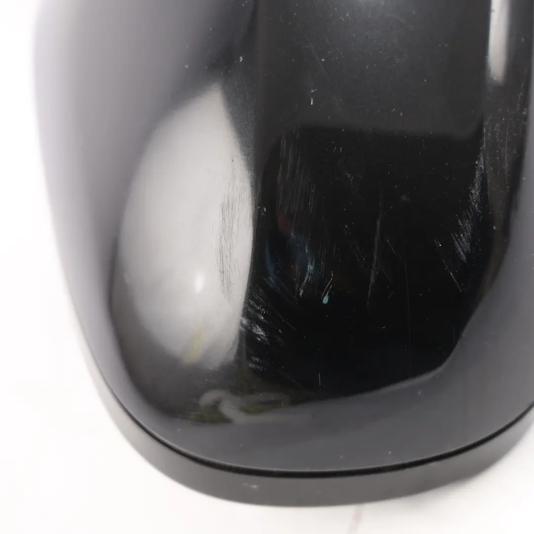 BMW E90 E91 LCI Wing Mirror M Sport Power Fold Right O/S Black Sapphire - 475 - SKU RHD-7282586-BS1 - Part number 7282586