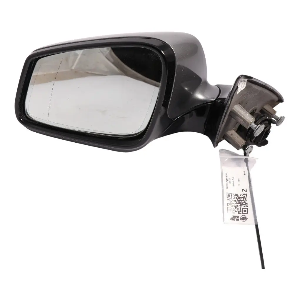 BMW F12 F13 Door Wing Mirror Heated Left N/S High Gloss Spacegrau Metallic - A52