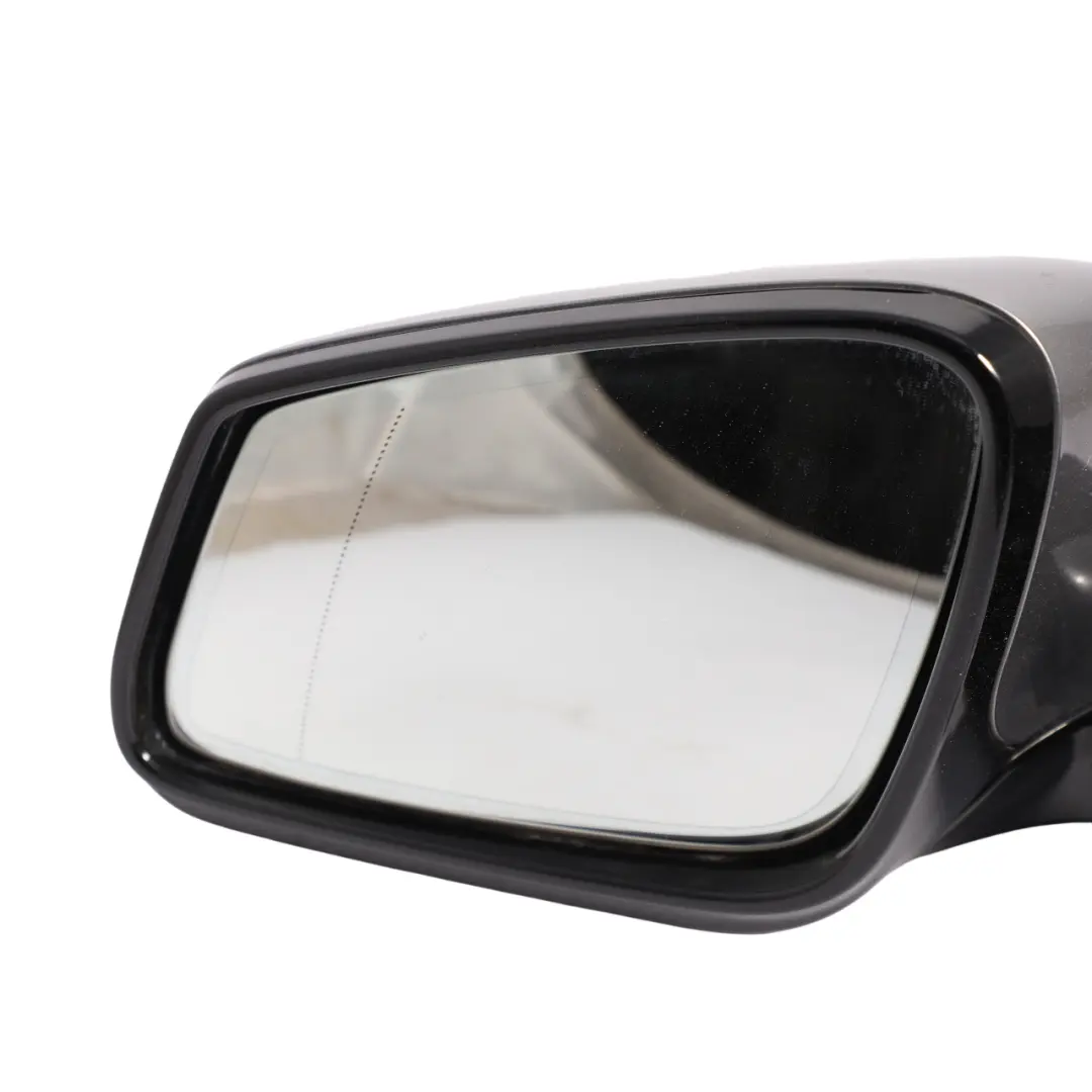 BMW F12 F13 Door Wing Mirror Heated Left N/S High Gloss Spacegrau Metallic - A52 - SKU RHD-7286409-SCG - Part number 7286409