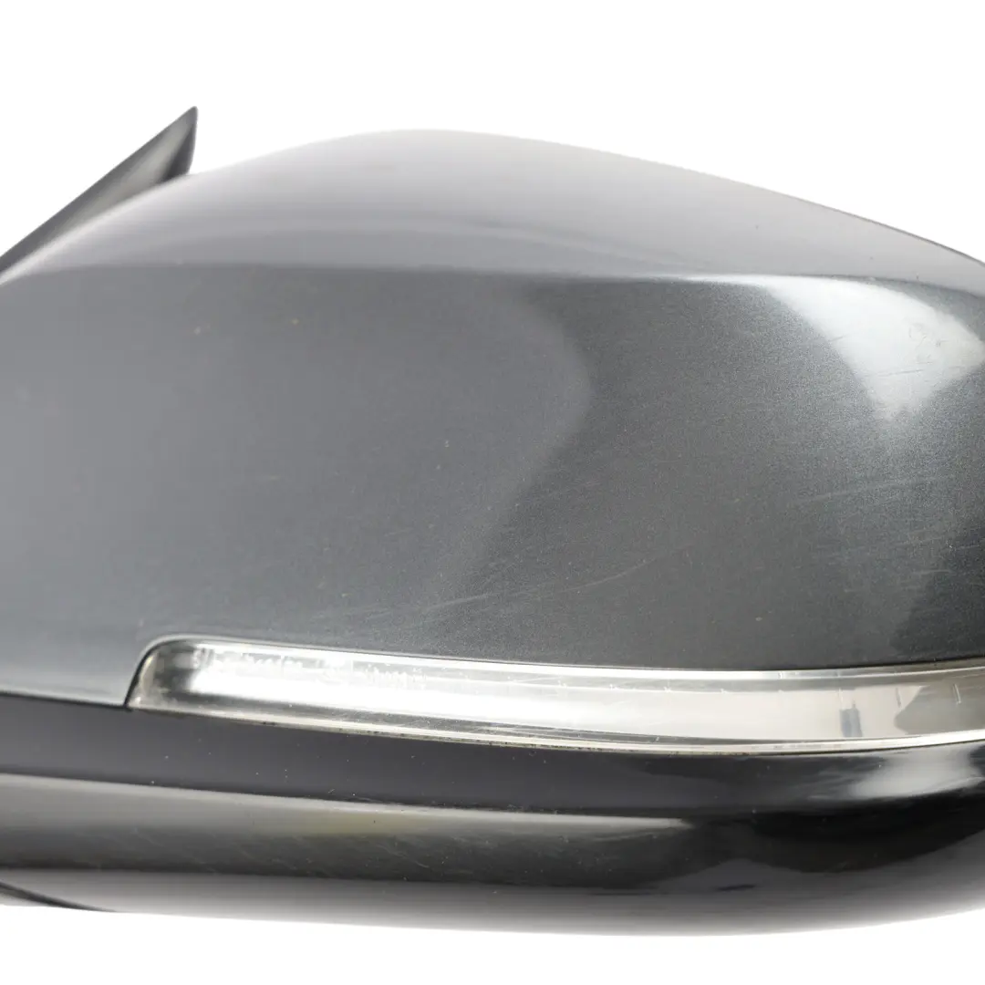 BMW 3 F30 F31 1 High Gloss Heated Left Wing Mirror N/S Mineralgrau Grey B39 - SKU RHD-7345659-MG1 - Part number 7345659