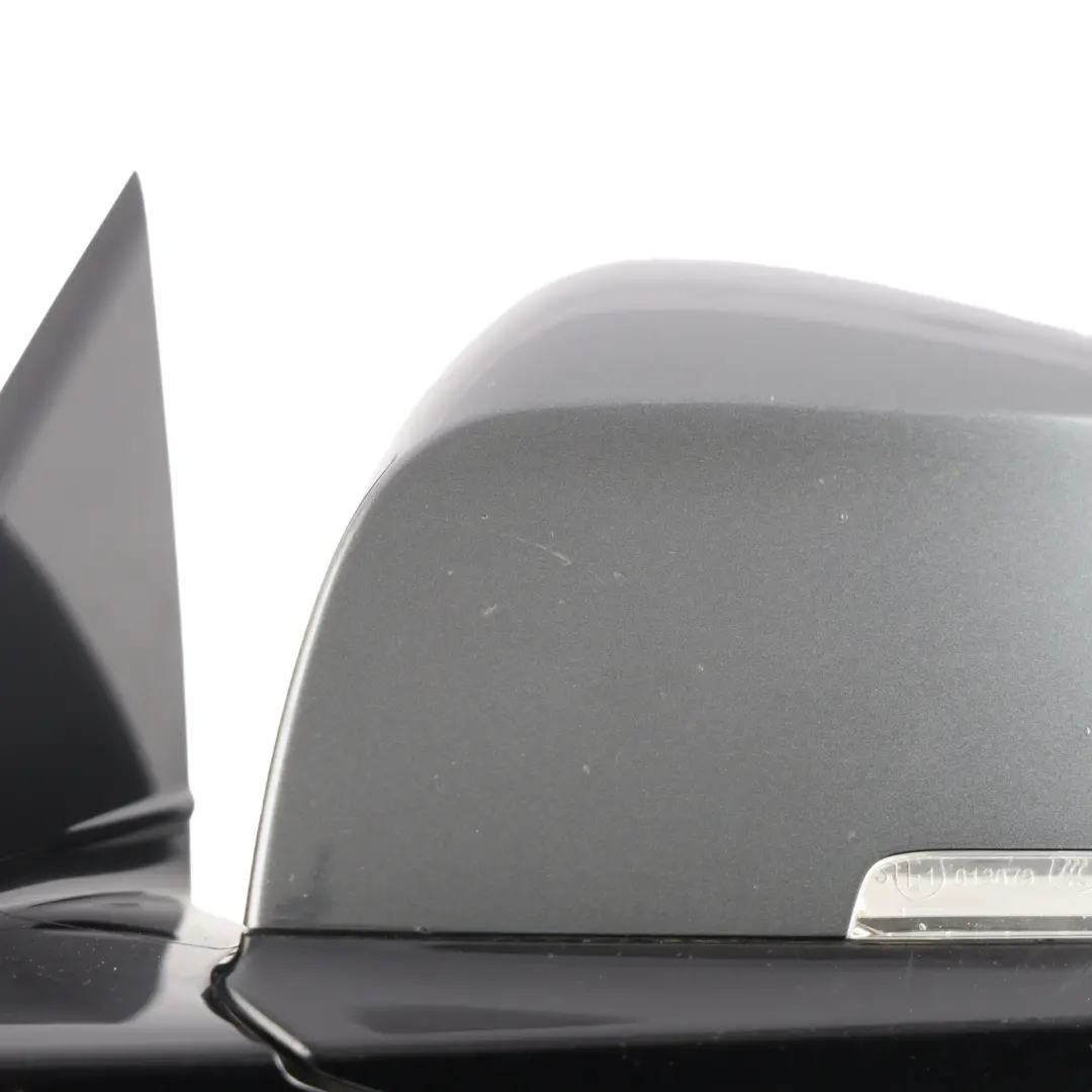 BMW 3 F30 F31 1 High Gloss Heated Left Wing Mirror N/S Mineralgrau Grey B39 - SKU RHD-7345659-MG1 - Part number 7345659
