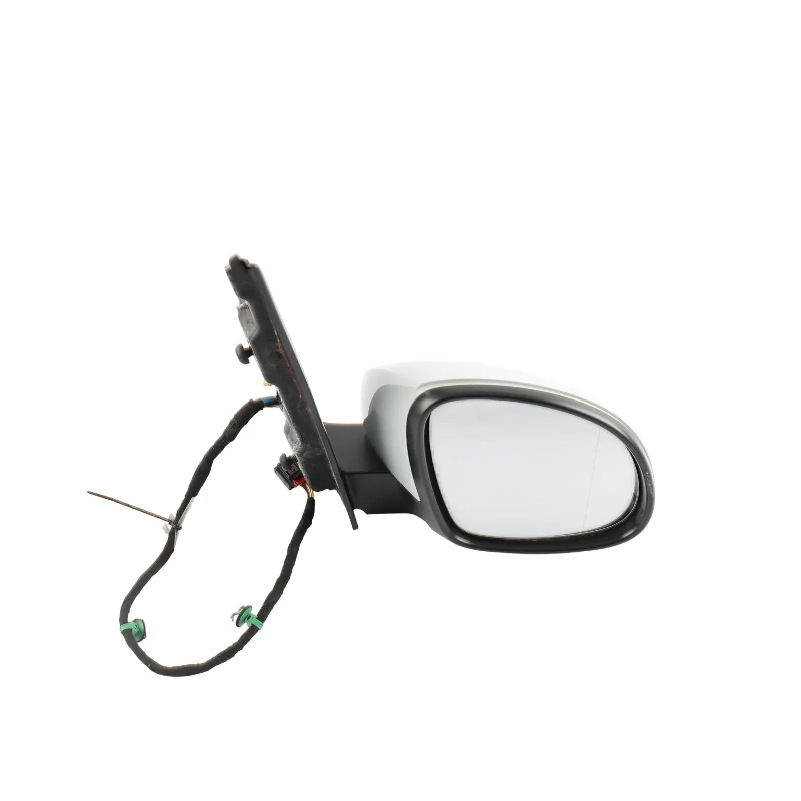 Seat Alhambra 7n Side Wing Door Mirror Right O/S White Silver Metallic - B9Z