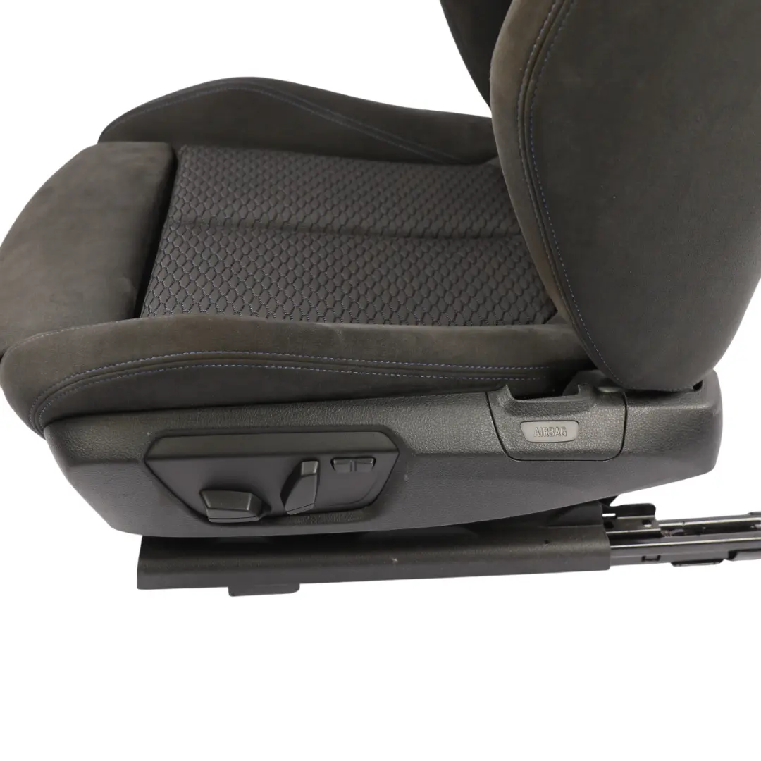 Front Left Sport Seat N/S Cloth Hexagon Alcantara Anthracit to BMW F20 M Sport with Part number 8055047 BMW F20 M Sport Front Left Sport Seat N/S Cloth Hexagon Alcantara Anthracit - SKU RHD-8055047-4 - Part number 8055047
