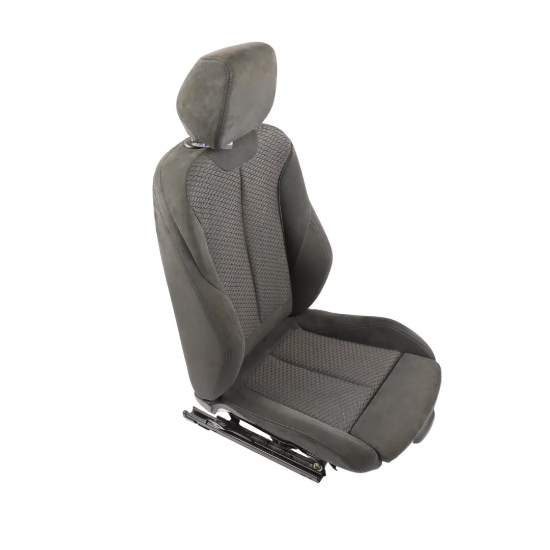 BMW F20 M Sport Front Left Sport Seat N/S Cloth Hexagon Alcantara Anthracit - SKU RHD-8055047-4 - Part number 8055047