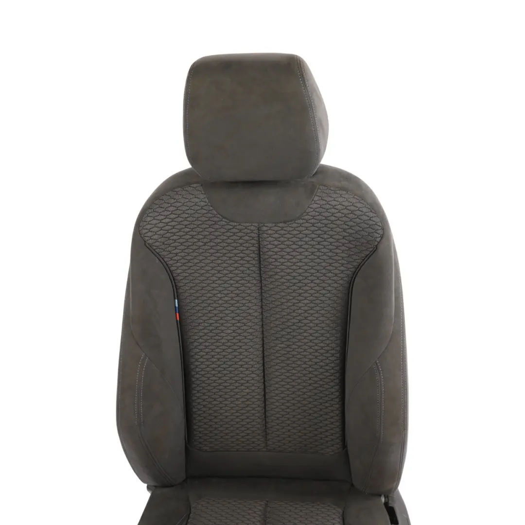 Front Left Sport Seat N/S Cloth Hexagon Alcantara Anthracit to BMW F20 M Sport with Part number 8055047 BMW F20 M Sport Front Left Sport Seat N/S Cloth Hexagon Alcantara Anthracit - SKU RHD-8055047-4 - Part number 8055047