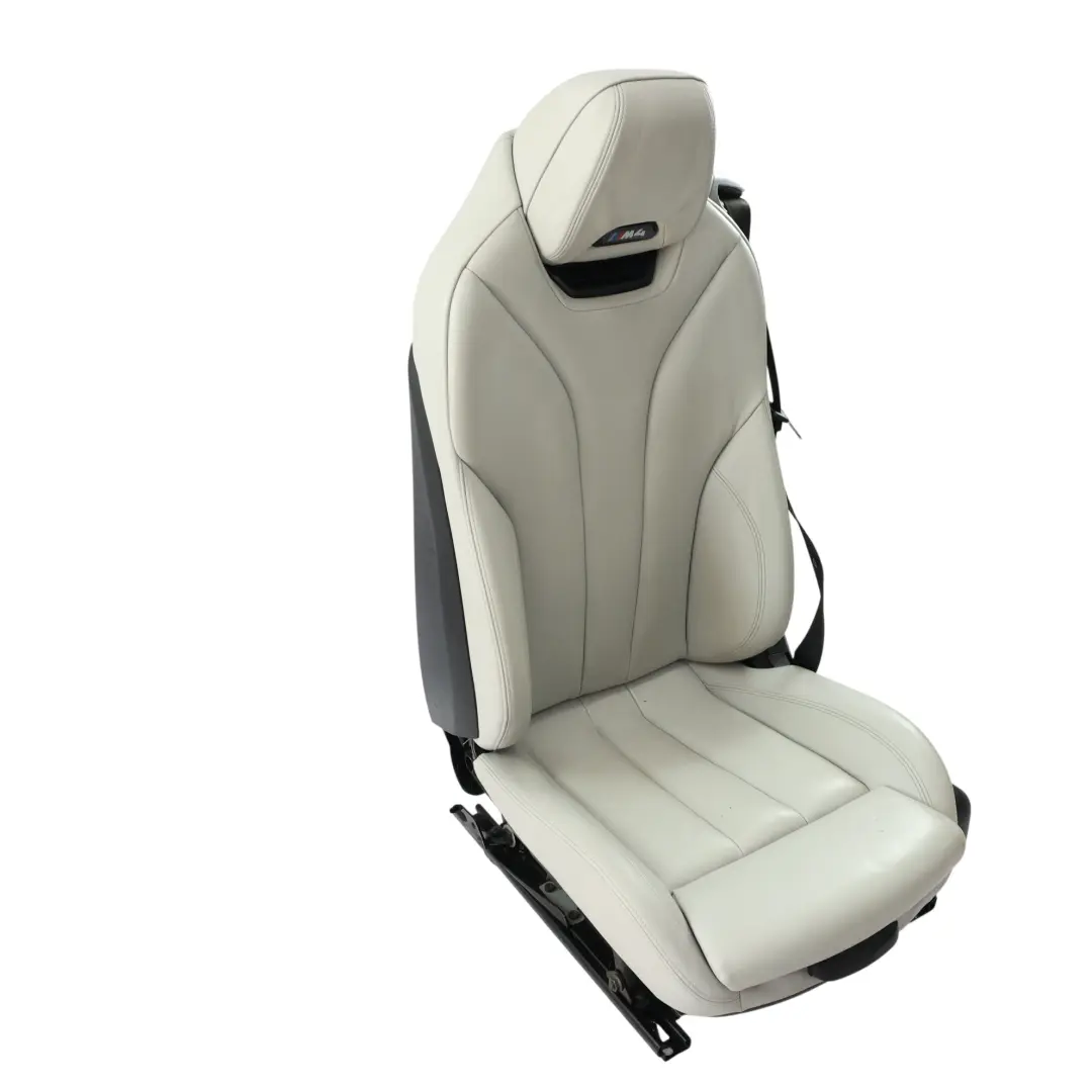 Neck Memory Heated Front Left N/S Leather Silverstone to BMW F83 M4 Seat M Sport with Part number 8058353 BMW F83 M4 Seat M Sport Neck Memory Heated Front Left N/S Leather Silverstone - SKU RHD-8058353-2 - Part number 8058353
