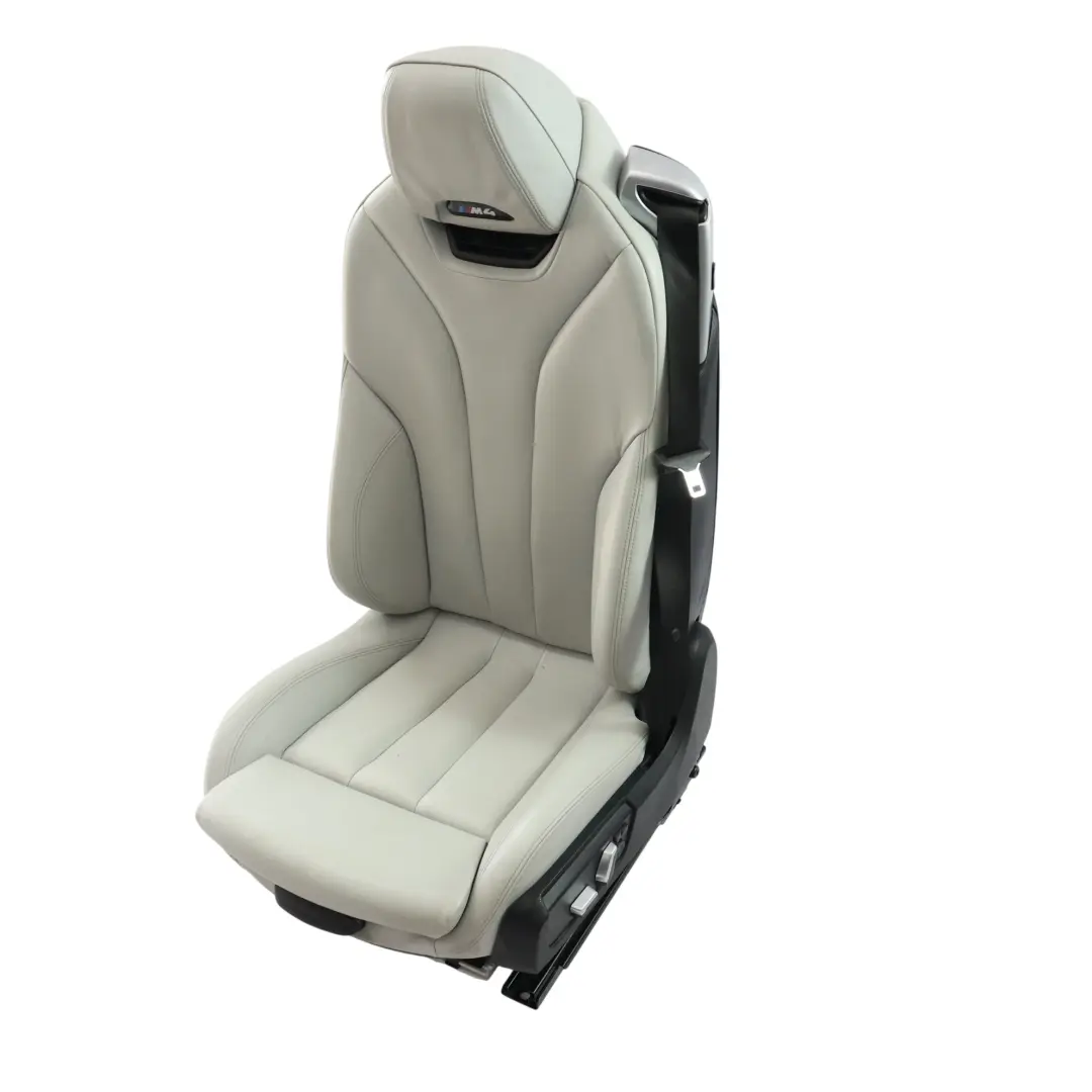 BMW F83 M4 Seat M Sport Neck Memory Heated Front Left N/S Leather Silverstone - SKU RHD-8058353-2 - Part number 8058353