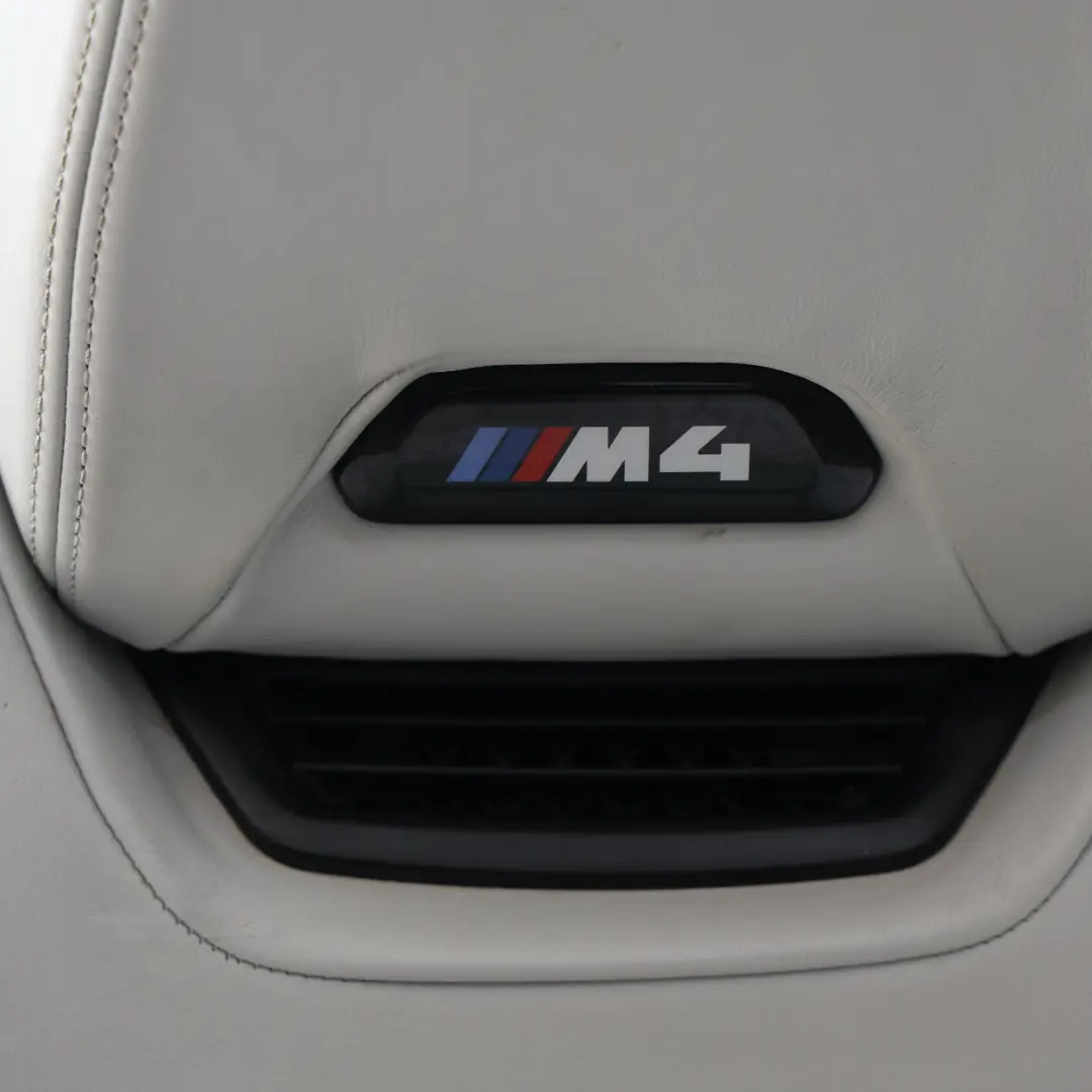 BMW F83 M4 Seat M Sport Memory Neck Heated Front Right O/S Leather Silverstone - SKU RHD-8058354-3 - Part number 8058354