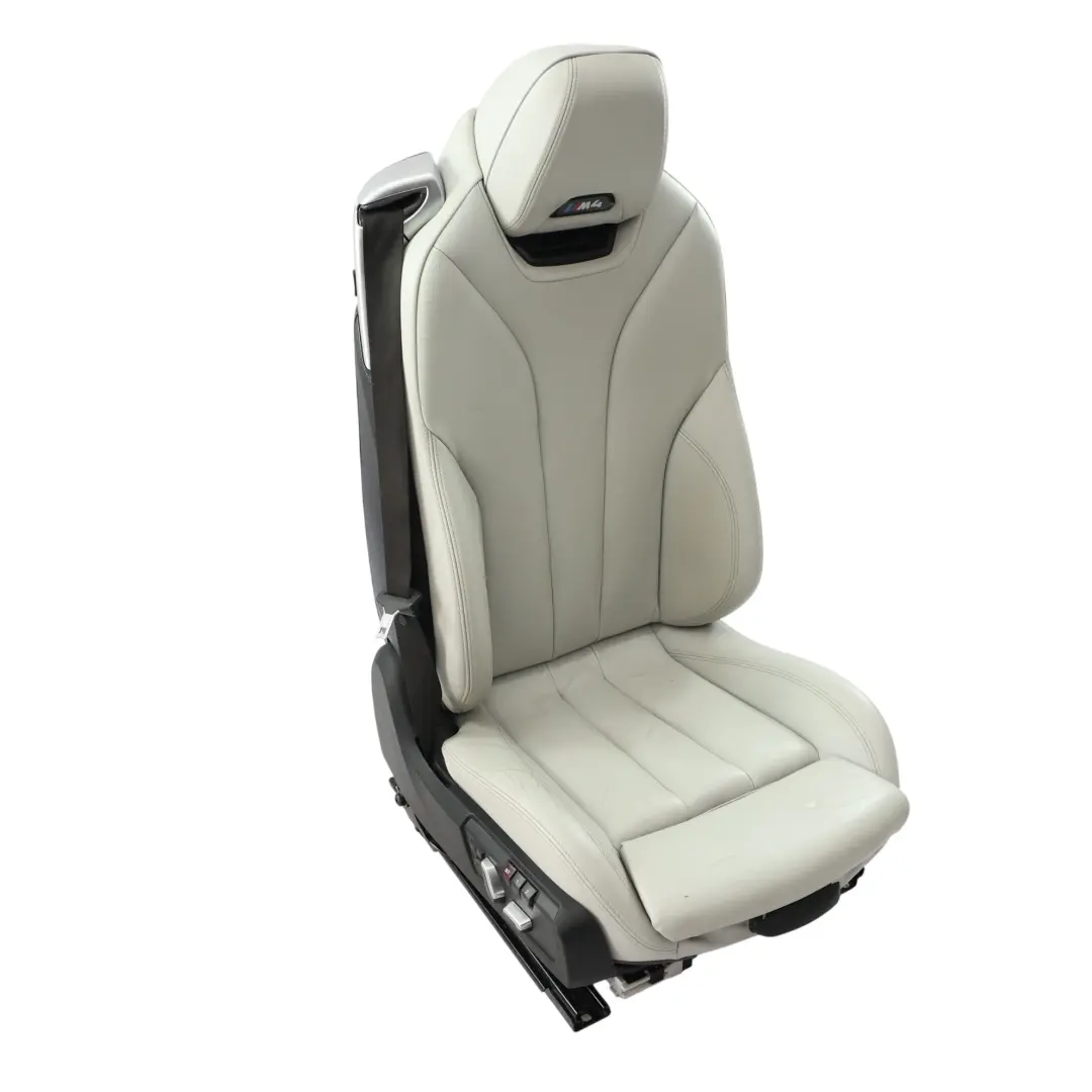 Memory Neck Heated Front Right O/S Leather Silverstone to BMW F83 M4 Seat M Sport with Part number 8058354 BMW F83 M4 Seat M Sport Memory Neck Heated Front Right O/S Leather Silverstone - SKU RHD-8058354-3 - Part number 8058354