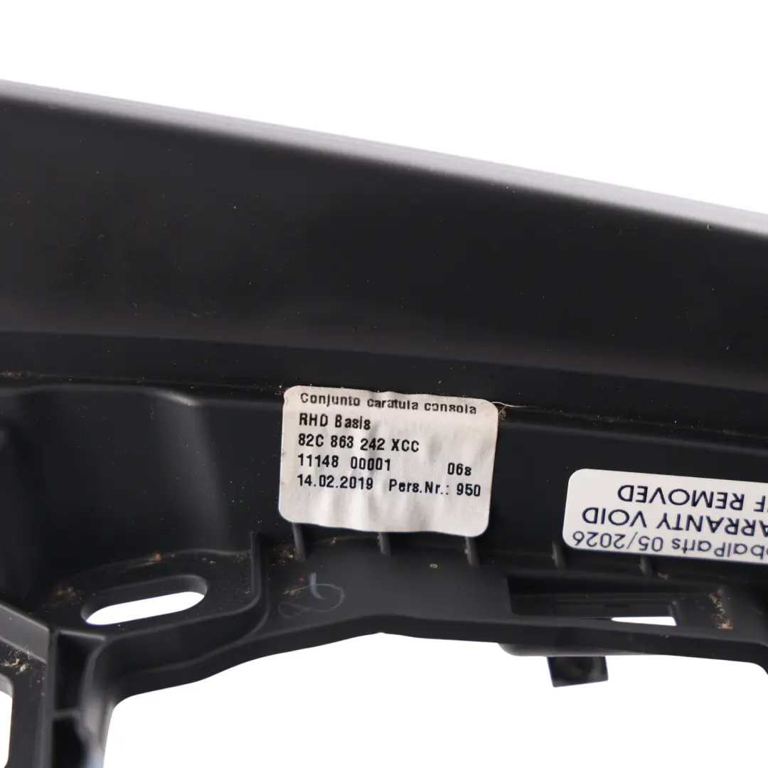 Centre Console Trim Cover Moulding Soul Black to Audi A1 GB with Part number 82C863242 Audi A1 GB Centre Console Trim Cover Moulding Soul Black - SKU RHD-82C863242 - Part number 82C863242