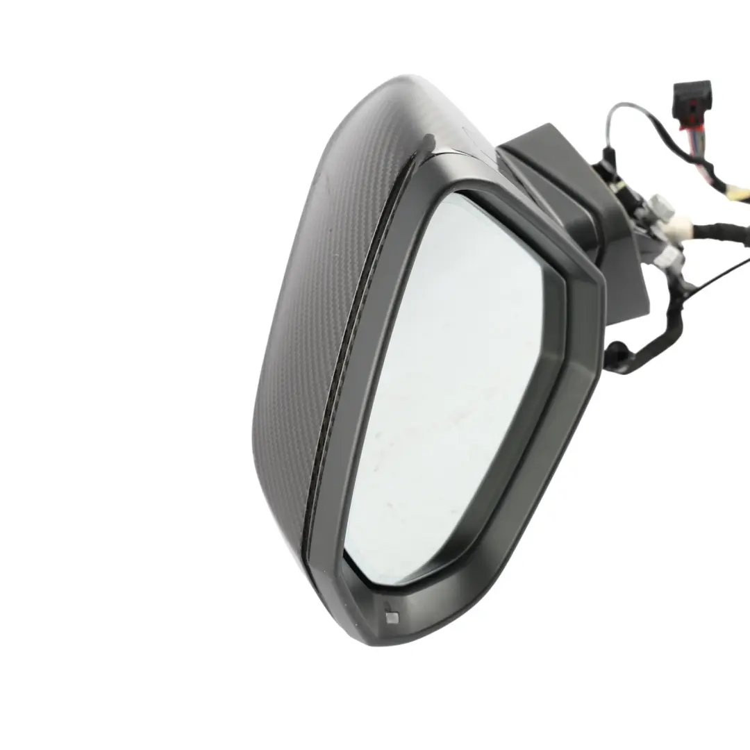 Wing Mirror Side View Electric Exterior Carbon Left N/S to Audi Q3 F3 with Part number 83C857409J Audi Q3 F3 Wing Mirror Side View Electric Exterior Carbon Left N/S - SKU RHD-83C857409J-CARBON - Part number 83C857409J
