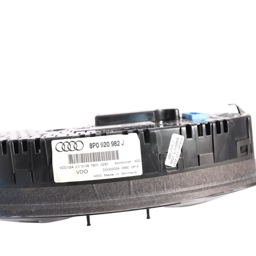 Instrument Cluster Speedo Clocks Manual 2.0 TDI Diesel to Audi A3 8P with Part number 8P0920982J Audi A3 8P Instrument Cluster Speedo Clocks Manual 2.0 TDI Diesel - SKU RHD-8P0920982J-1 - Part number 8P0920982J