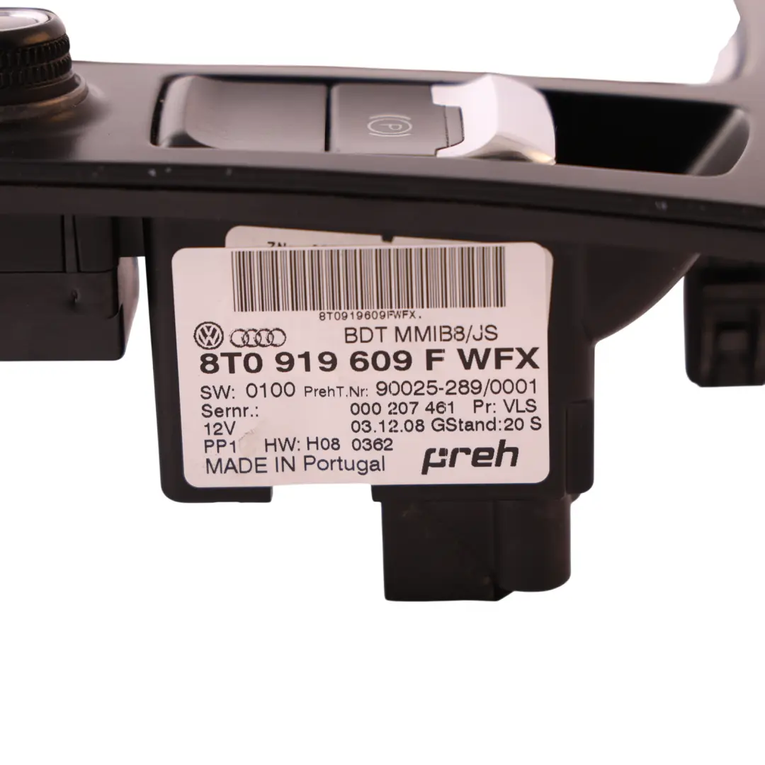 Audi A4 B8 Sat Nav MMI Centre Console Cover Panel Switch Button Block - SKU RHD-8T0919609F-1 - Part number 8T0919609F
