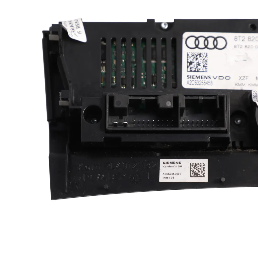 A/C Air Condition Heater Climate Control Switch Panel to Audi A5 8T with Part number 8T2820043H Audi A5 8T A/C Air Condition Heater Climate Control Switch Panel - SKU RHD-8T2820043H - Part number 8T2820043H