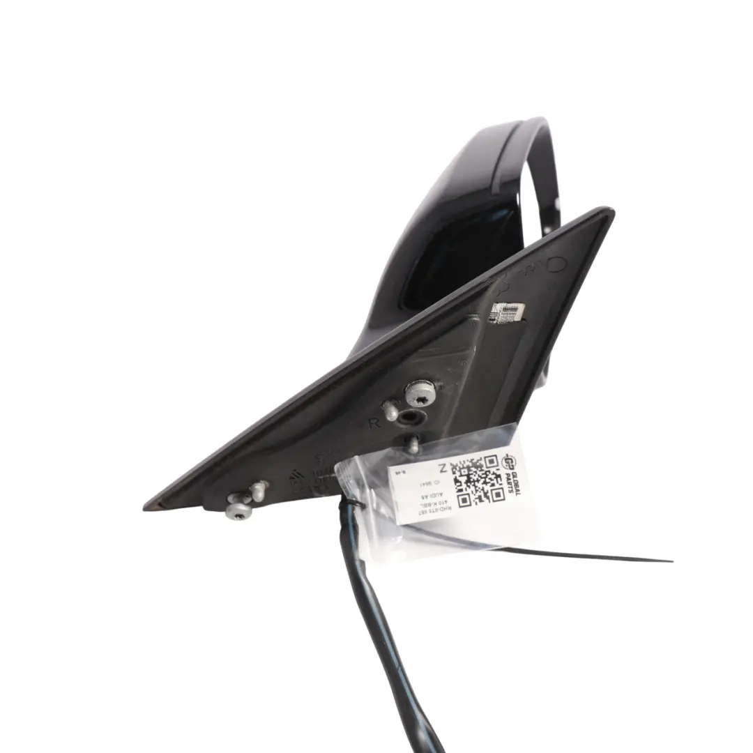 Audi A5 8T Outer Wing Mirror Power Fold Right O/S Side Brilliant Black - Y9B - SKU RHD-8T8857410K-BBL - Part number 8T8 857 410 K