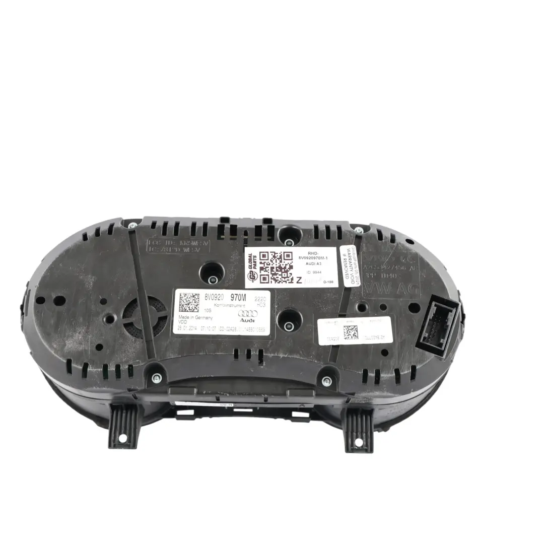 Audi A3 8V Instrument Cluster Speedometer Clocks Petrol Manual - SKU RHD-8V0920970M-1 - Part number 8V0920970M