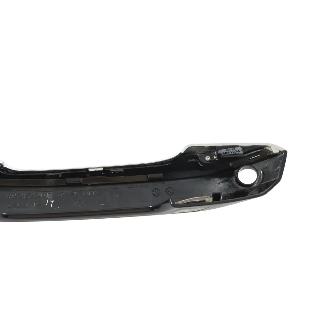 Audi S5 F5 Door Grab Handle Front Right O/S Mythical Black Metallic - Y9T - SKU RHD-8W2837240D-MYB - Part number 8W2837240D
