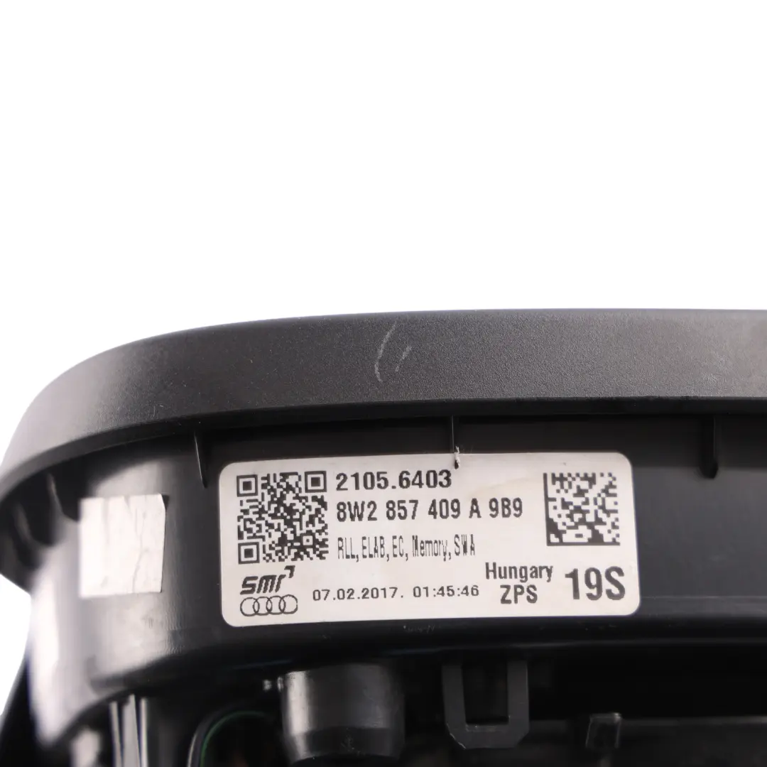Audi A4 B9 Outer Electric Wing Mirror Without Cap Left N/S Side - SKU RHD-8W2857409A-1 - Part number 8W2857409A