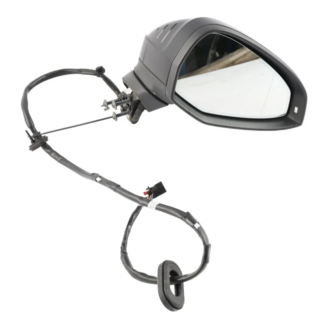 Audi A4 B9 Outside Electric Wing Mirror Right O/S Brilliant Black-Y9B - SKU RHD-8W2857410B-BBL - Part number 8W2857410B