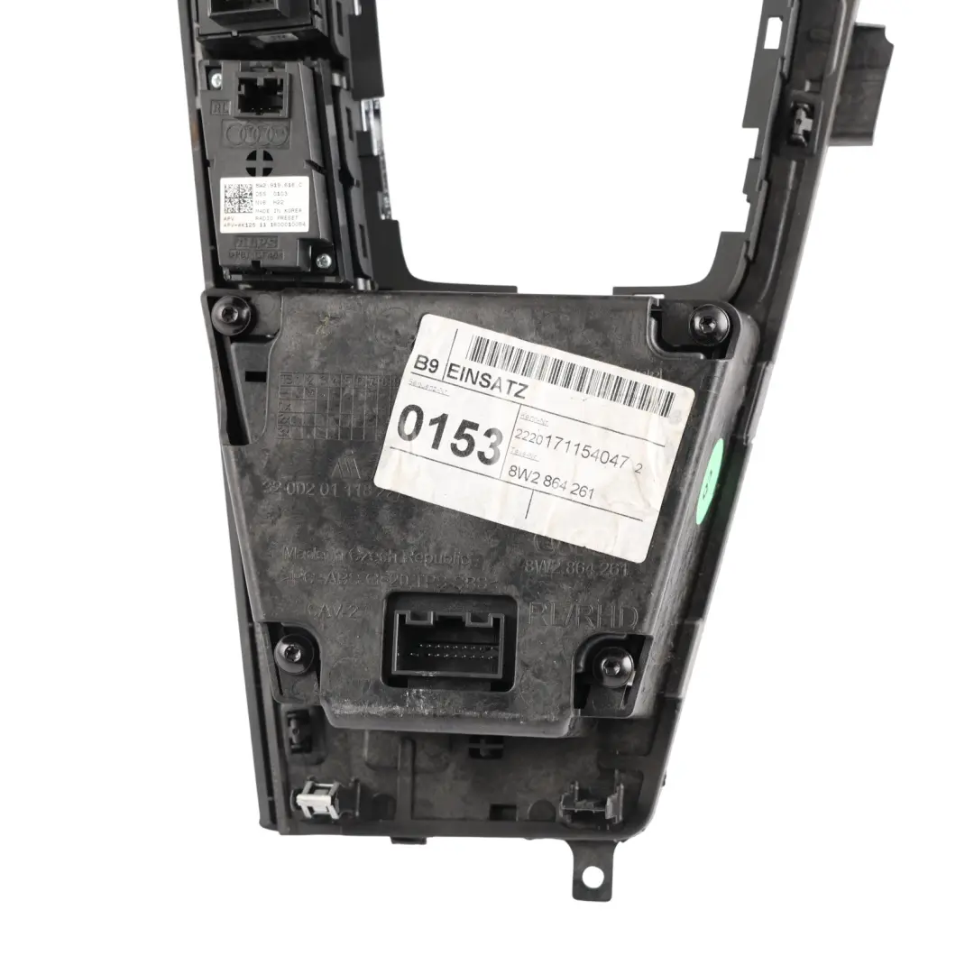 Audi A4 B9 A5 F5 Centre Console Gear Selector Shifter Panel - SKU RHD-8W2864261 - Part number 8W2864261