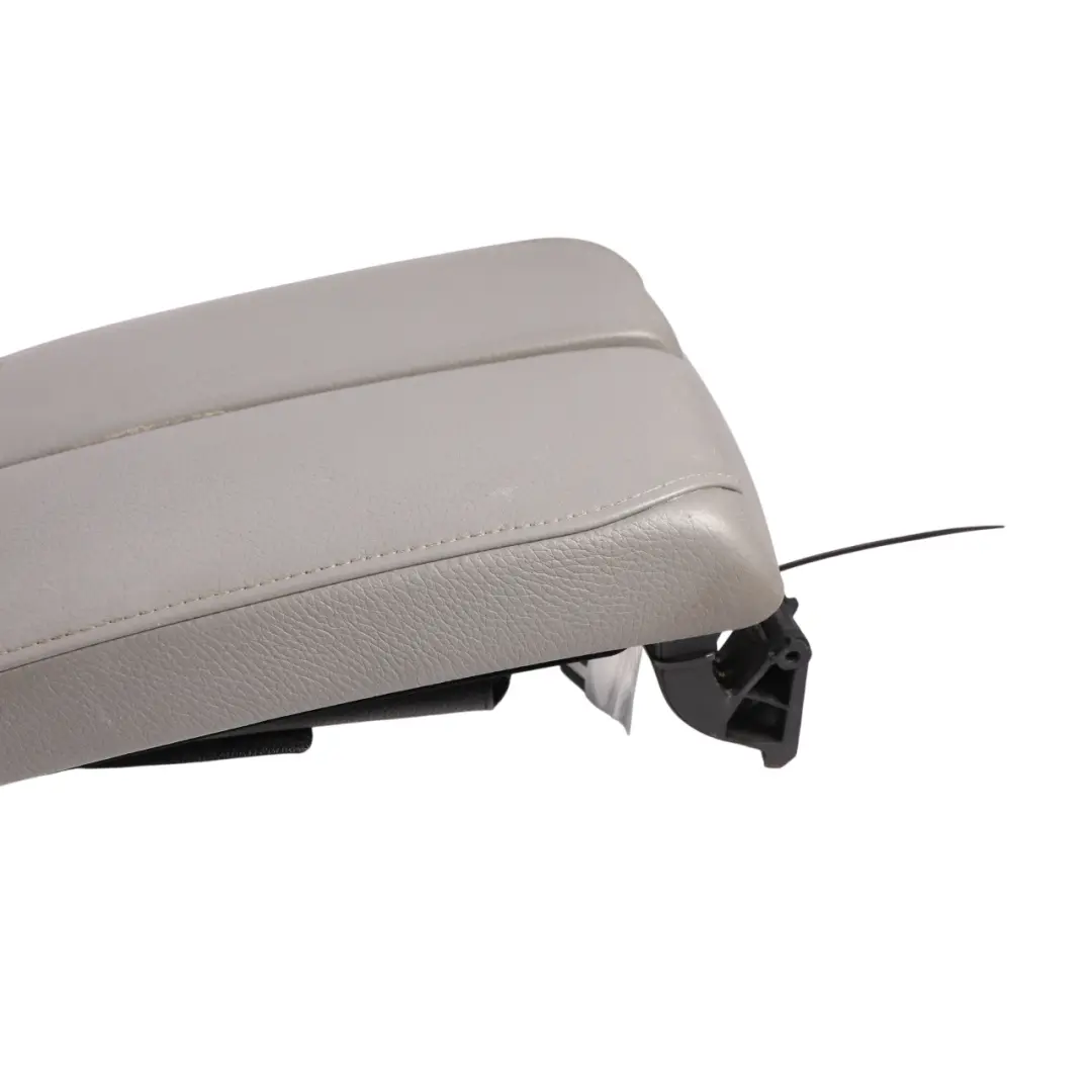 BMW E90 E91 E92 E93 Center Console Armrest Cover Leather Grey - SKU RHD-9133817-1 - Part number 9133817