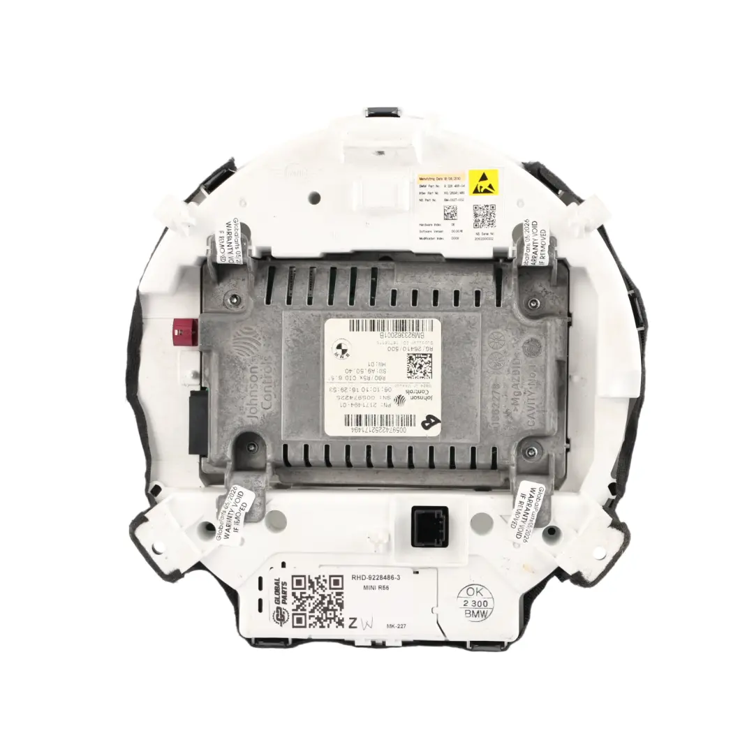 Mini R56 R60 Instrument Cluster Speedo Navigation Display Screen - SKU RHD-9228486-3 - Part number 9228486