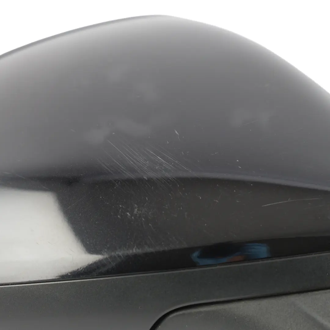 Porsche Cayenne 92A 958 Door Wing Side Mirror Right O/S Jet Black Metallic - C9X - SKU RHD-95873150810-JBL - Part number 95873150810