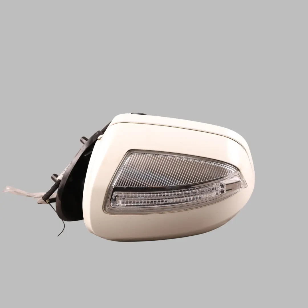 Wing Mirror Power Fold Left N/S Calcite White - 650 to Mercedes ML W164 with Part number A1648102993 Mercedes ML W164 Wing Mirror Power Fold Left N/S Calcite White - 650 - SKU RHD-A1648102993-CW - Part number A1648102993