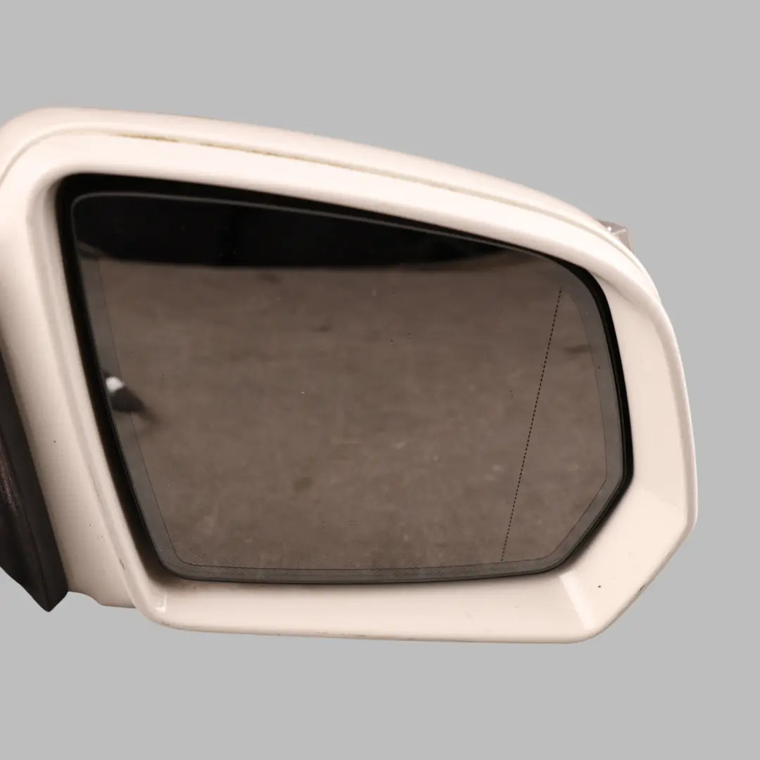 Wing Mirror Power Fold Right O/S Calcite White - 650 to Mercedes ML W164 with Part number A1648103693 Mercedes ML W164 Wing Mirror Power Fold Right O/S Calcite White - 650 - SKU RHD-A1648103693-CW - Part number A1648103693