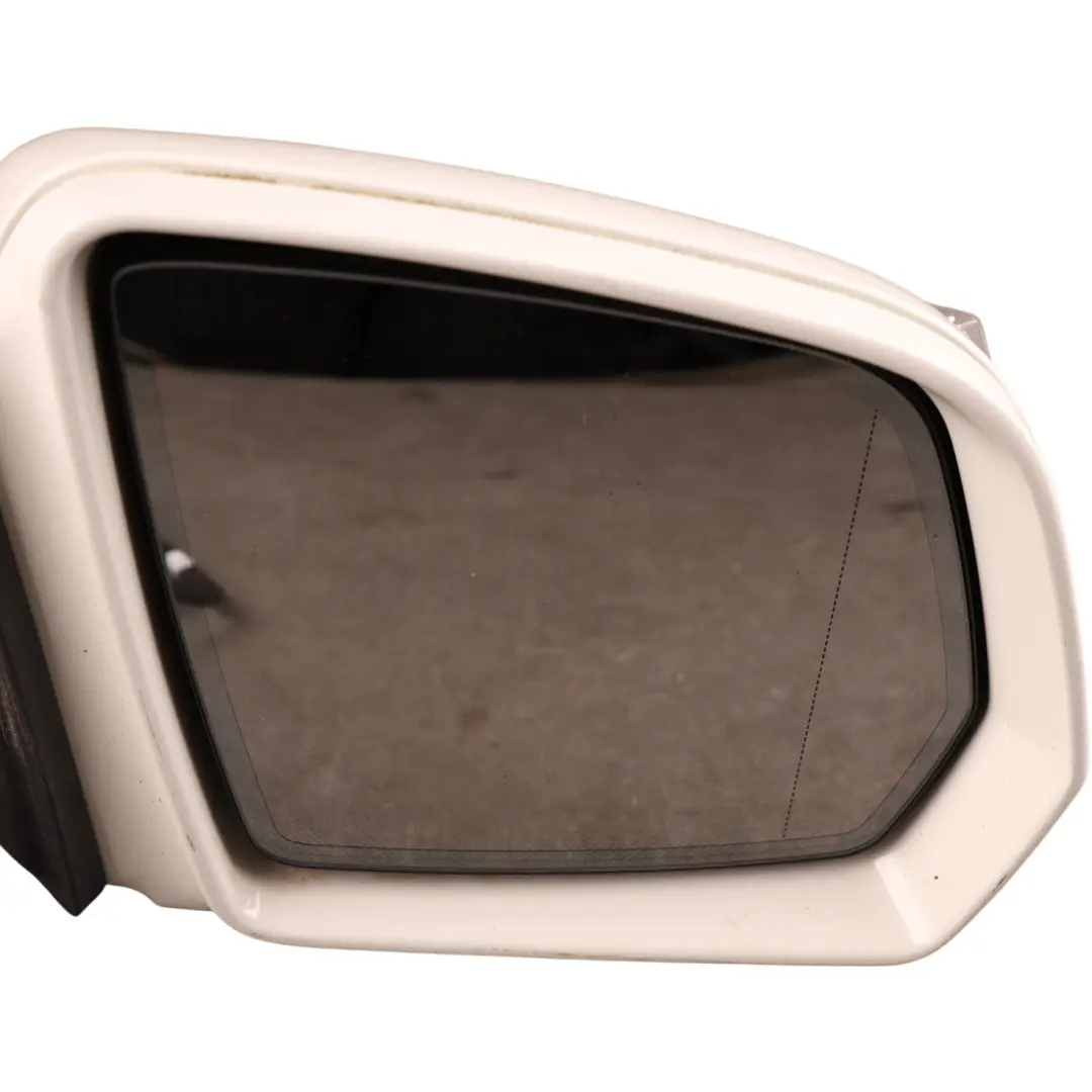 Wing Mirror Power Fold Right O/S Calcite White - 650 to Mercedes ML W164 with Part number A1648103693 Mercedes ML W164 Wing Mirror Power Fold Right O/S Calcite White - 650 - SKU RHD-A1648103693-CW - Part number A1648103693