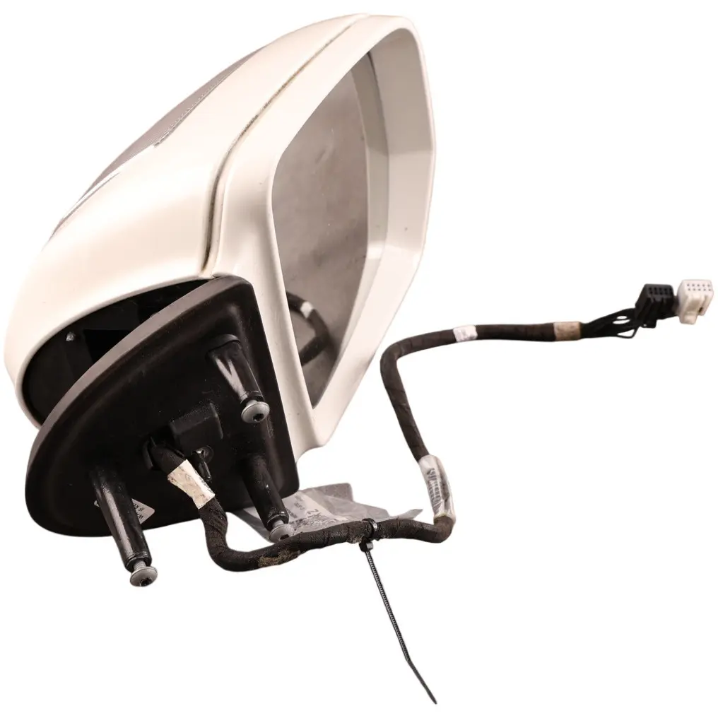Wing Mirror Power Fold Right O/S Calcite White - 650 to Mercedes ML W164 with Part number A1648103693 Mercedes ML W164 Wing Mirror Power Fold Right O/S Calcite White - 650 - SKU RHD-A1648103693-CW - Part number A1648103693