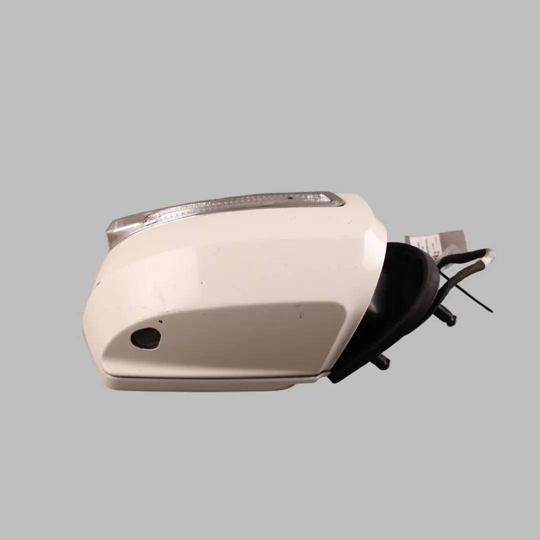 Wing Mirror Power Fold Right O/S Calcite White - 650 to Mercedes ML W164 with Part number A1648103693 Mercedes ML W164 Wing Mirror Power Fold Right O/S Calcite White - 650 - SKU RHD-A1648103693-CW - Part number A1648103693