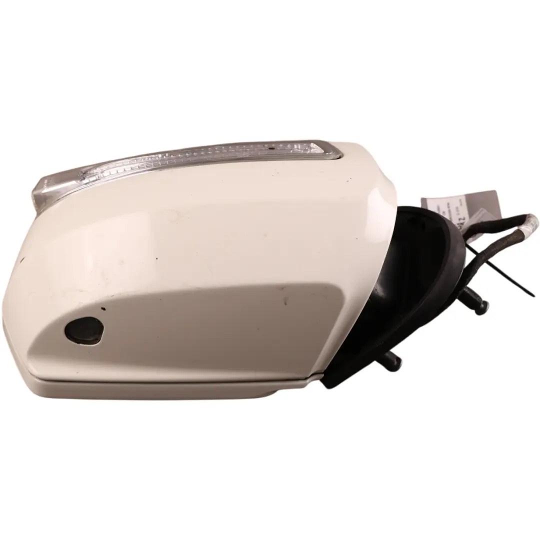 Wing Mirror Power Fold Right O/S Calcite White - 650 to Mercedes ML W164 with Part number A1648103693 Mercedes ML W164 Wing Mirror Power Fold Right O/S Calcite White - 650 - SKU RHD-A1648103693-CW - Part number A1648103693