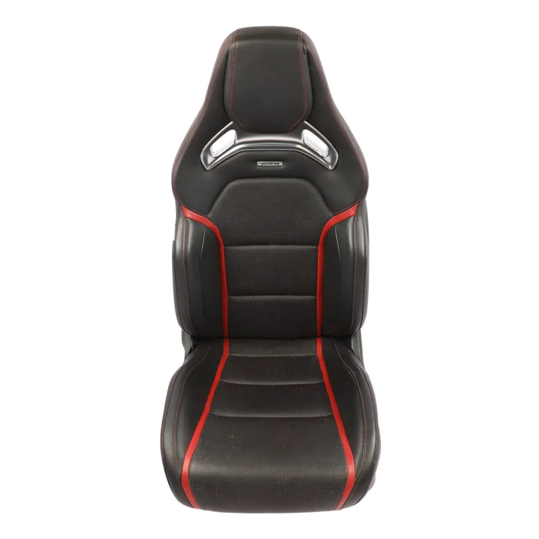  Front Seat Mercedes C117 W176 Left N/S AMG Leather Black Red Heated Memory - SKU rhd-A1769103802-5 - Part number A1769103802