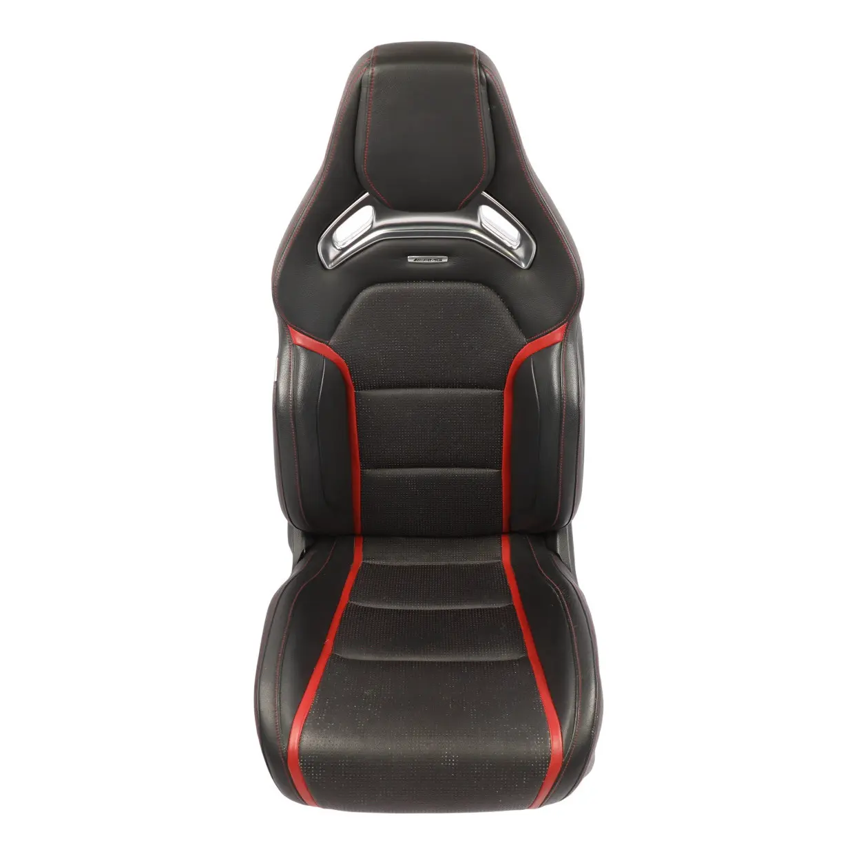 Front Seat Mercedes C117 W176 Left N/S AMG Leather Black Red Heated Memory