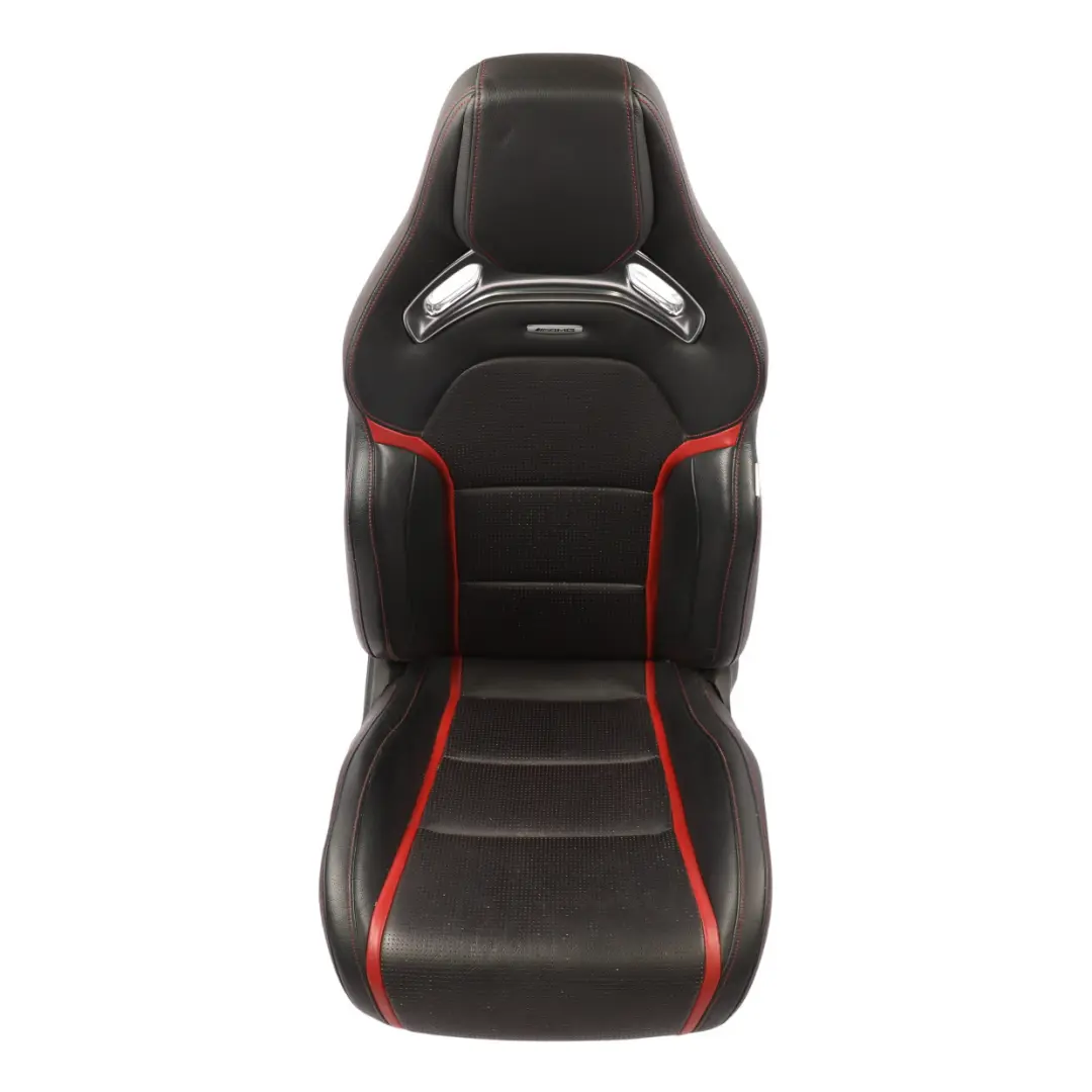 Front Seat Mercedes C117 W176 Right O/S AMG Leather Black Red Heated Memory to with Part number A1769103902 Front Seat Mercedes C117 W176 Right O/S AMG Leather Black Red Heated Memory - SKU RHD-A1769103902-3 - Part number A1769103902